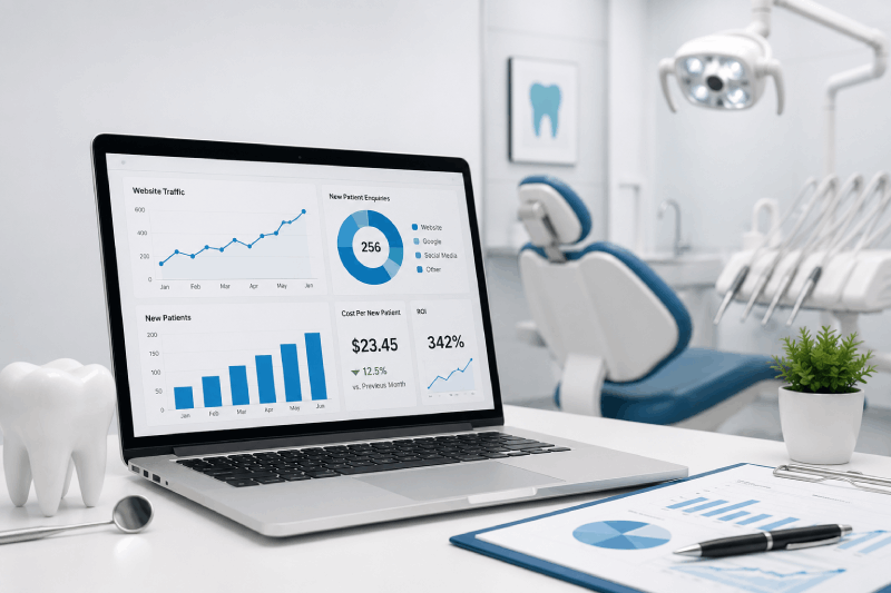 measure dental marketing roi